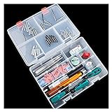 Liudan Werkzeugkasten Plastic Tool Box Transparenter Aufbewahrungskoffer mit Verriegelungsgriff Wechselrahmen Reparatur-Hardware-Tools Tragbarer Organizer Werkzeugkoffer (Color : SYC 223)