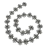 AYBAL Hapivida Diamante Spitze Trim Band Kette 1 Yard 3,5 cm Breite Funkelnde Kristall Strass Trim Brautkleid Applikation for Hochzeitskleid Dekoration(Blau) (Color : Grey)