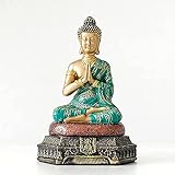 Zen-Buddha-Statue, Skulptur, kleine Ornamente, Buddha-Statuen Thailand für Garten, Büro, Heimdekoration, Schreibtisch-Ornament, Fengshui, Hindu, sitzende Buddha-Figur, Dekoration