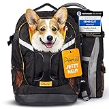 Schleppo Hunderucksack bis 9kg | Rucksack für Hunde | Extrem hoher Atmungsaktiver Hunde Rucksack zum Wandern, Nahverkehr & Co | Transport-Rucksack Wasserdicht