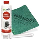 winwin clean Systemische Reinigung BACKOFENREINIGER Set: 500ml + UNIVERSALTUCH + Pinsel