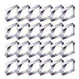 Aoliandatong Tischdeckenklammer Edelstahl - 24pcs Tischtuchklammern Verdickter, Tischtuch Clips, Tischdeckenhalter Klammer zum Befestigen der Tischdecke 5 x 4 cm