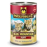 Wolfsblut - Blue Mountain Puppy - 6 x 395 g - Wildfleisch - Nassfutter - Hundefutter - G