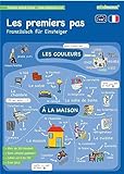 mindmemo Lernfolder - Les premiers pas - Französisch für Anfänger Wortschatz mit System spielend lernen für Kinder Vokabeln mit Bildern Lernhilfe ... ... - Din A4 6-seiter + selbstklebender Abhefter
