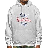 Cuba Revolution Unisex Neuheit Pullover Hoodies 3D Gedrucktes Muster Mode Sweatshirts mit Tasche, grau, XL