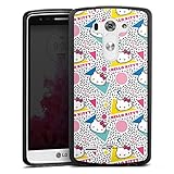 DeinDesign Silikon Hülle kompatibel mit LG G3 Case schwarz Handyhülle Neon Hello Kitty Fanartikel