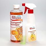 Pastaclean® Orangenreiniger Konzentrat, Starker Allzweckreiniger löst hartnäckigen Verschmutzungen, 750 ml Konzentrat + 1x Mischflasche