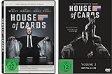House of Cards - die komplette Staffel 1+2 im Set - Deutsche Originalware [8 DVDs]
