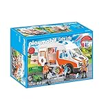 Playmobil City Life 70049 Rettungswagen mit Licht und Sound, Ab 4 Jahren, Bunt, 12.5 x 24.8 x 34.8 cm
