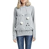 Lose Freizeit Hoody Pullover Damen Hoodie Pullover Sweatshirt Kapuzenpullover Kapuzenjacke Pulli Langarmshirt Jacke Mit Kapuze Oberteile Blusenshirt Sweatjacke Streetw