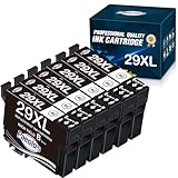 Paeolos 29XL Kompatibel mit Epson 29 XL Multipack Schwarz druckerpatronen Expression Home XP-342 XP-352 XP-245 XP-332 XP-235 XP-335 XP-432 XP-435 XP-442 XP-345 XP-247 XP-445 XP342, 6-Pack