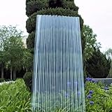Wellplatte,Isolierende Wellbahn,FRP-Tageslichtplatten,1,2mm Dicke Profilplatten Trapez,Dachplatten,Transparent Kurzrollen,für Wintergarten-Carport-Gewächshaus,Anpassbar (0.9x1m/35x39in)