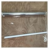 XJJUN Transparente Rollos, Outdoor-Kunststoff-Trennwand Wasserdichter Seitenwand-Windschutz, Für Service-Theken-Familienbalkon (Color : Klar, Size : 1.2x2m)