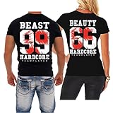 Spaß kostet Partnershirts Tshirt Beauty & Beast Größe XS - 5XL