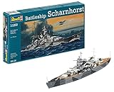 Revell Modellbausatz Schiff 1:1200 - Battleship Scharnhorst im Maßstab 1:1200, Level 4, originalgetreue Nachbildung mit vielen Details, 05136