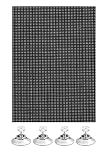 GARDINIA Sonnenschutz für Fenster (auch Dachfenster), Flexibler Sonnenschutz Auto, Lichtdurchlässig, Inkl. 6 Saugnäpfen, 60 x 120 cm, Schw