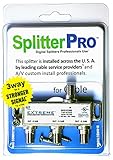 SplitterPRO - Digitale Splitter, die Profis jeden Tag in den USA installieren. 3-Wege-Koaxialkabel-Splitter, 1 GHz für HDTV/4K/8K TV, High Speed Internet (nicht für Satellitenschüsselverbindungen)
