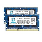 motoeagle DDR3 1066MHz PC3 8500 SODIMM 8GB Kit (2x4GB) Notebook Laptop Arbeitsspeicher RAM Memory