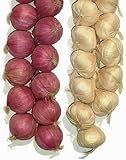 Zwiebel- und Knoblauchstränge von Lihou, 2 x 50,8 cm, künstliches Gemüse