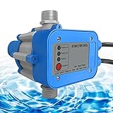 NAIZY Pumpensteuerung Druckschalter max.10 bar Automatische Druckwächter Wasserpumpe mit Kabel&Stecker IP65 für Hauswasserwerk Tiefbrunnenpumpen Gartenbewässerung (Typ A)