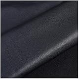 Leder stoff Schwarz Kunstleder，0,5mm Dick Kunstleder Nach Maß Große Größe, Für Möbel Sofas，Stühle，Alte Renovierte Möbel (Größe: 1,38M*1M)(Size:5M)