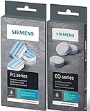 SIEMENS TZ80001 10 Reinigungstabletten + 3 Entkalkungstabletten für EQ Series