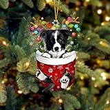 1 x lustiger Weihnachtsbaumschmuck, geeignet für Hundeliebhaber, Weihnachtsdekoration, schöne Strümpfe, Hunde-Weihnachtsbaum, lustige Weihnachtsdekorationen für Heimdekoration, Urlaub, Party,