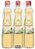 YO Sirup Holunderblüte (6 x 700 ml) – 1x Flasche ergibt bis zu 5 Liter Fertiggetränk – ohne Süßungsmittel, Farb- & Konservierungsstoffe, vegan ohne Pfand