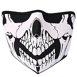 JewelryWe Neopren Biker Motorrad Snowboard Maske Sturmmaske Sturmhaube Skimaske - Skull Face Totenkopf