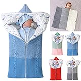 Kinderwagen Decke, Neugeborenen Wickeldecke Winter warme Schlafsack für 0-12 Monate Baby Jungen oder Mädchen (Blau)