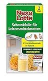 Nexa Lotte Schrankfalle für Lebensmittelmotten, Mottenbekämpfung, Insektizidfrei, gegen Nahrungsmittelmotten, 2 Fallen