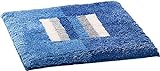 Erwin Müller WC-Vorlage Korfu, WC-Matte rutschhemmend blau Größe 50x50 cm - für Fußbodenheizung geeignet, flauschig, weich (weitere Farben)
