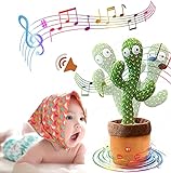 ShengOu Tanzen Kaktus,Dancing Cactus,Kaktus Spielzeug,Tanzender Kaktus,Dancing Cactus Recording,Kaktus Stofftier,Tanzender Kaktus Plüschtier (Kahl)