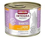 animonda Integra Protect Diabetes Katze, Diät Katzenfutter, Nassfutter bei Diabetes mellitus, mit Geflügel, 6 x 200 g