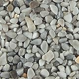 Terralith Steinteppich Marmor Komplett-Set für 1qm - Körnung: fein - 2-4mm mit Polyurethan Bindemittel - für Außen in grau (nebula)