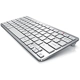 CSL - Kabellose Funk Tastatur - WirelessKeyboard - QWERTZ Layout - 5m Reichweite - Kompatibel mit Windows 11 für PC Mac Notebook Laptop