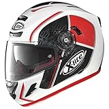 X-Lite X-702 GT Scorey Integralhelm, Farbe Weiss-schwarz-rot, Größe XL (61/62)