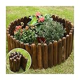 WXQIANG Massivholz-Garten-Garten-Zaun, Karbonisierungs-feuchtigkeitsfester Holzstapel, Flexible Outdoor-Dekoration für Terrasse-Blumenzaun, 9 Größen (Color : A, Size : 30 X 120CM)