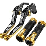 Für Yamaha TRX850 TRX 850 1996-2000 Motorrad Klappbremskupplungshebel Einstellbare Lenkergriffe CNC Zubehör Mit Logo (Farbe : 9)