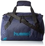 hummel Unisex-Adult hmlACTION Sports Bag, Dark Sapphire/Blue Coral, L