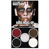 NEU Kinderschminke Karneval Aqua-Schmink-Set, Zombie-Man, Vorteilspack, 6-teilig