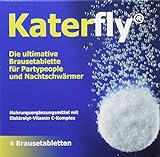 Katerfly Brausetabletten - 4 Stück - Elektrolyt-Vitamin C-Komplex - Bei Müdigkeit und Erschöpfung - Vom Apotheker entwickelt
