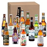 12 x 0,33l Biere aus privaten Brauereien | Probierset | Bierreise | Geschenk für alle Bierliebhaber | Mitbringsel | Biergeschenk (Braun)
