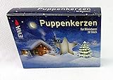 Weihnachtspyramide Hochwertige Puppenkerzen weiss - 1,0 cm Durchmesser - Original Erzgebirge - Müller Kleinkunst