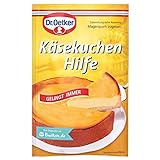 Dr. Oetker Käsekuchen Hilfe, 58 g, Hilfsmittel zum Backen von Quark-Kuchen, Cremepulver für zeitsparende Zubereitung von Käse-Torten, praktischer Backhelfer