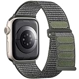 Lenrao Kompatibel mit Apple-Watch-Armbändern für Damen, 38 mm, 41 mm, 42 mm, 44 mm, Nylon-Armband für Apple Watch 40 mm, verstellbare Schlaufenbänder, kompatibel mit iWatch Serie SE 9/8/7/6/5/4/3/2/1