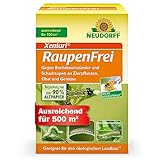 Neudorff Xentari RaupenFrei, bekämpft biologisch Buchsbaumzünsler und andere Schadraupen. Wirksames Spritzmittel zum Schutz vor Raupen an Buchsbaum, Hecke etc. 1x 25g