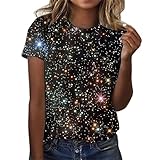 Galaxy T Shirt Damen, Galaxy Shirt Damen, Space Kostüm Weltraum Kostüm Galaxy Kostüm Damen, Tshirt Kleid Damen Oversize, Bauchfreies Oberteil Damen, Weltraum Kostüm Damen, T-Shirt Bedrucken,