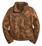 Harley Davidson Brown Vintage Fashion Leather Jacket 97156-16VW Damen Outerwear, braun, S