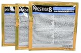 Prestige 8 Turbo-Hefe 18 Prozent, 3er-Pack - Allzweckhefe für die Heimbrauerei, eignet sich für die Gärung von Wodka, Wein, Weinbrand und Fruchtschnäpsen | 3x 115 g